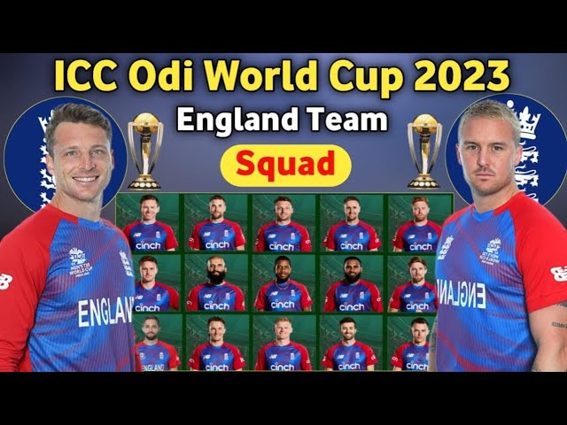 ODI World Cup England Squad 2023 (Unofficial)