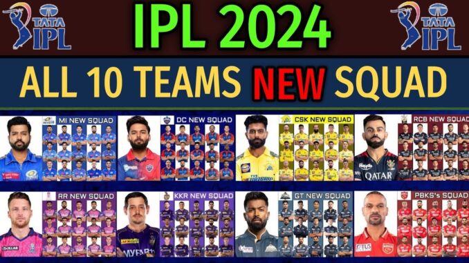 IPL 2024 All Team Squads, Players List, Retained Players, All Team Captains | Everything You Need To Know About IPL 2024