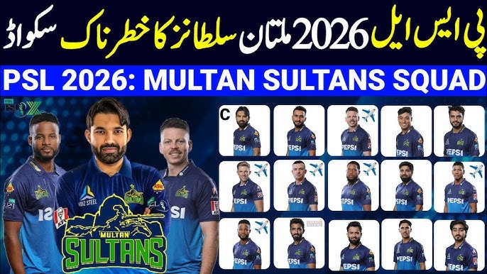 Multan Sultan Squad 2026 – PSL 11 Players List